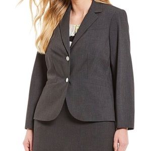 Charcoal Grey Calvin Klein two-button suit jacket, size 20W.